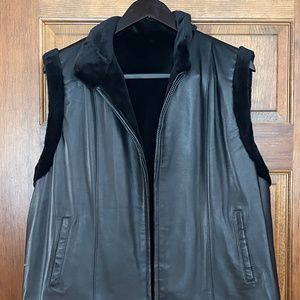 COPY - Reversible Fur/Leather Vest